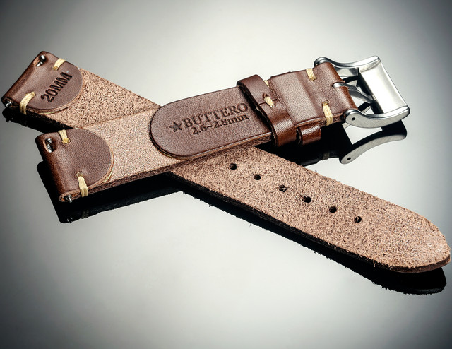 20mm Leather Watch Straps, Oil Wax Leather Strap